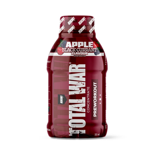 TOTAL WAR Pre Workout Concentrate RTD 355ml Apple & Blackcurrant - 12 Pack