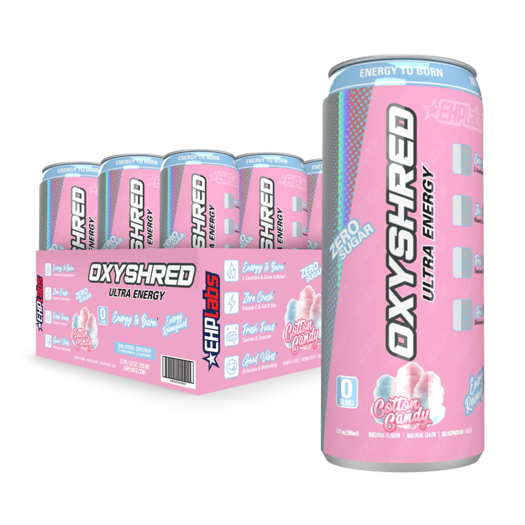 EHP Labs Oxyshred Ultra Energy RTD 355ml Cotton Candy - 12 Pack