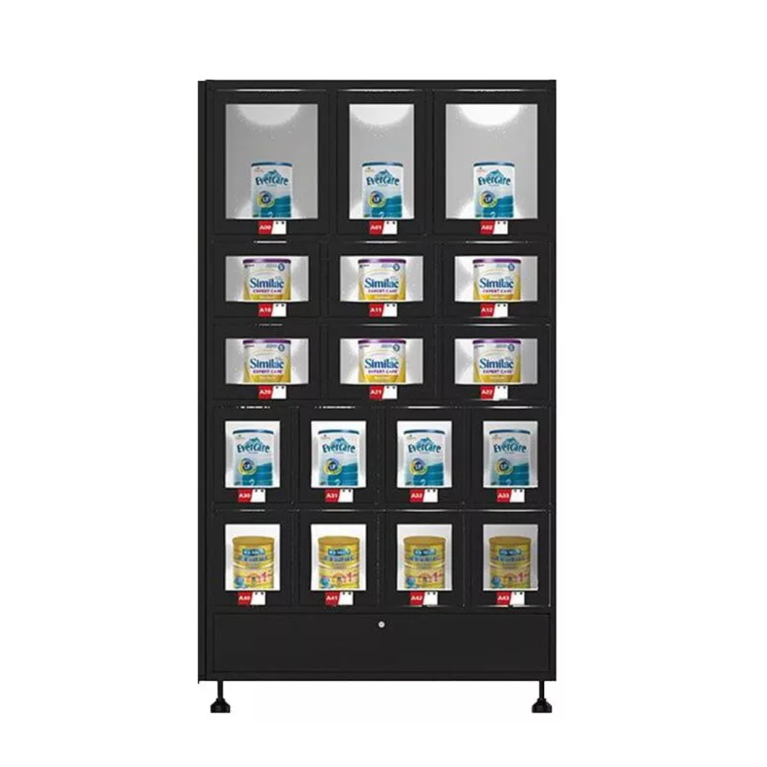 Small Vending Locker Cabinet - 17 Lockers