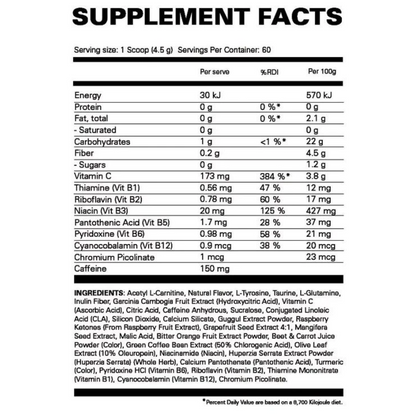 EHP Labs Oxyshred Ultra Concentration 60 Serve Cosmic Blast