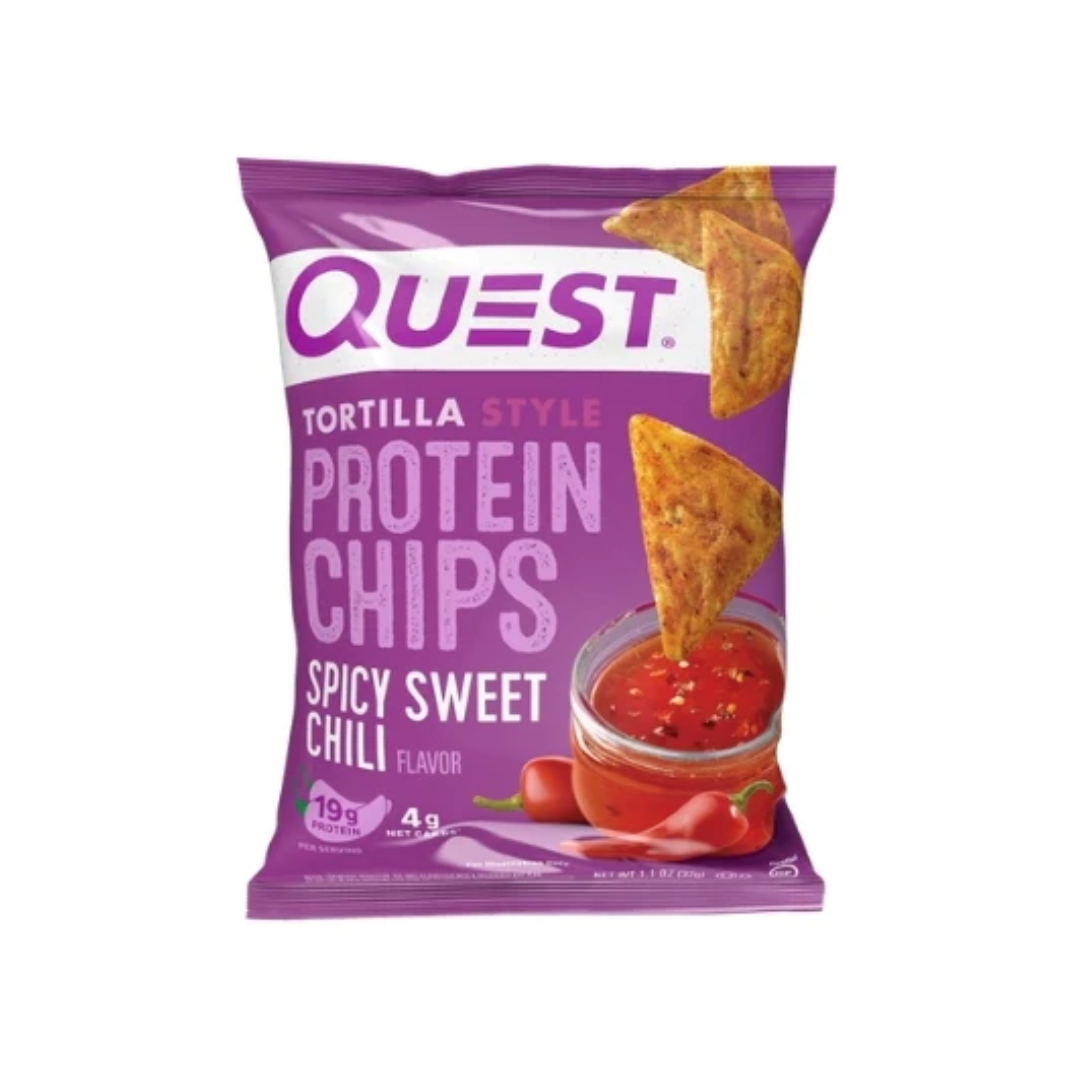 Quest Tortilla Protein Chips 32g - Spicy Sweet Chilli - 8 Pack