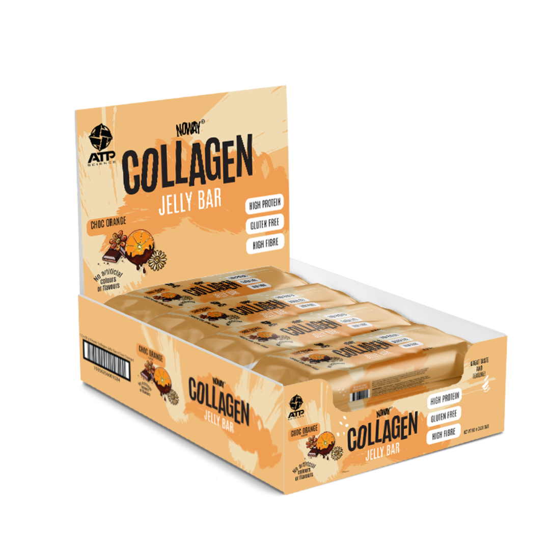 ATP Science Noway Collagen Jelly Bar 60g Choc Orange - 12 Pack