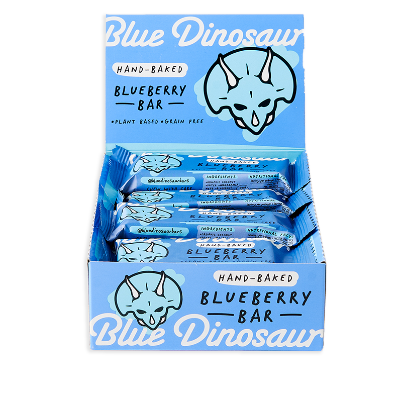 Blue Dinosaur Paleo Bar 45g Blueberry - 12 Pack
