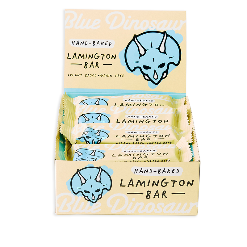 Blue Dinosaur Paleo Bar 45g Lamington - 12 Pack