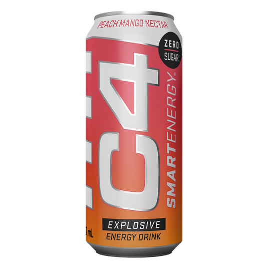 C4 Smart Energy RTD 473ml Peach Mango - 12 Pack