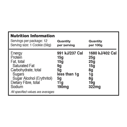 Quest Protein Cookie 59g Double Chocolate Chip - 12 Pack