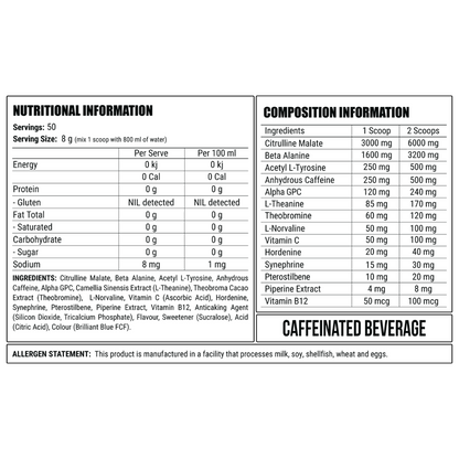Faction Labs DISORDER Pre Workout 50 Serves - Pink Bits