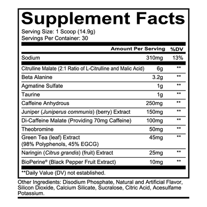 TOTAL WAR Pre Workout 30 Serves - Grape