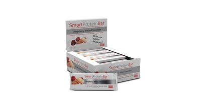 Smart Protein Bar 60g Raspberry White Choc - 12 Pack