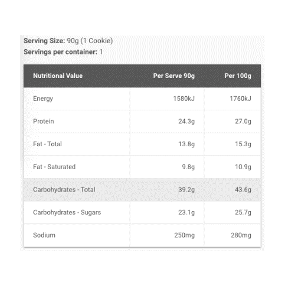 MAX'S Muscle Meal Cookie - 90g - Double Choc - 12 Pack