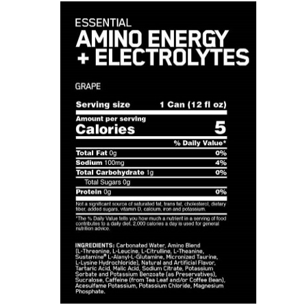 ON Amino Energy Sparkling - 355ml - Groovy Grape - 12 Pack