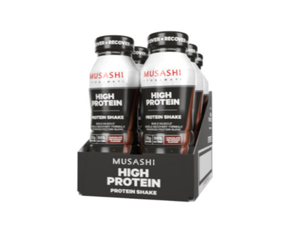 Musashi High Protein Shake - 375ml - Choc - 6 Pack