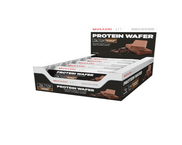 Musashi Wafer Bar - 40g - Choc - 12 Pack
