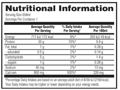 ON AUS Pure Pro Shake 50g 508ml Banana - 12 Pack