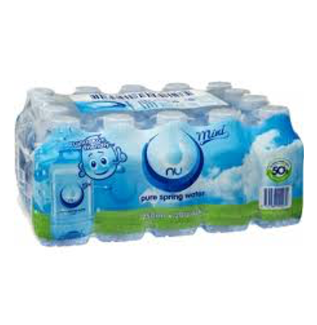 NU Pure Spring Water 600ml Still - 24 Pack