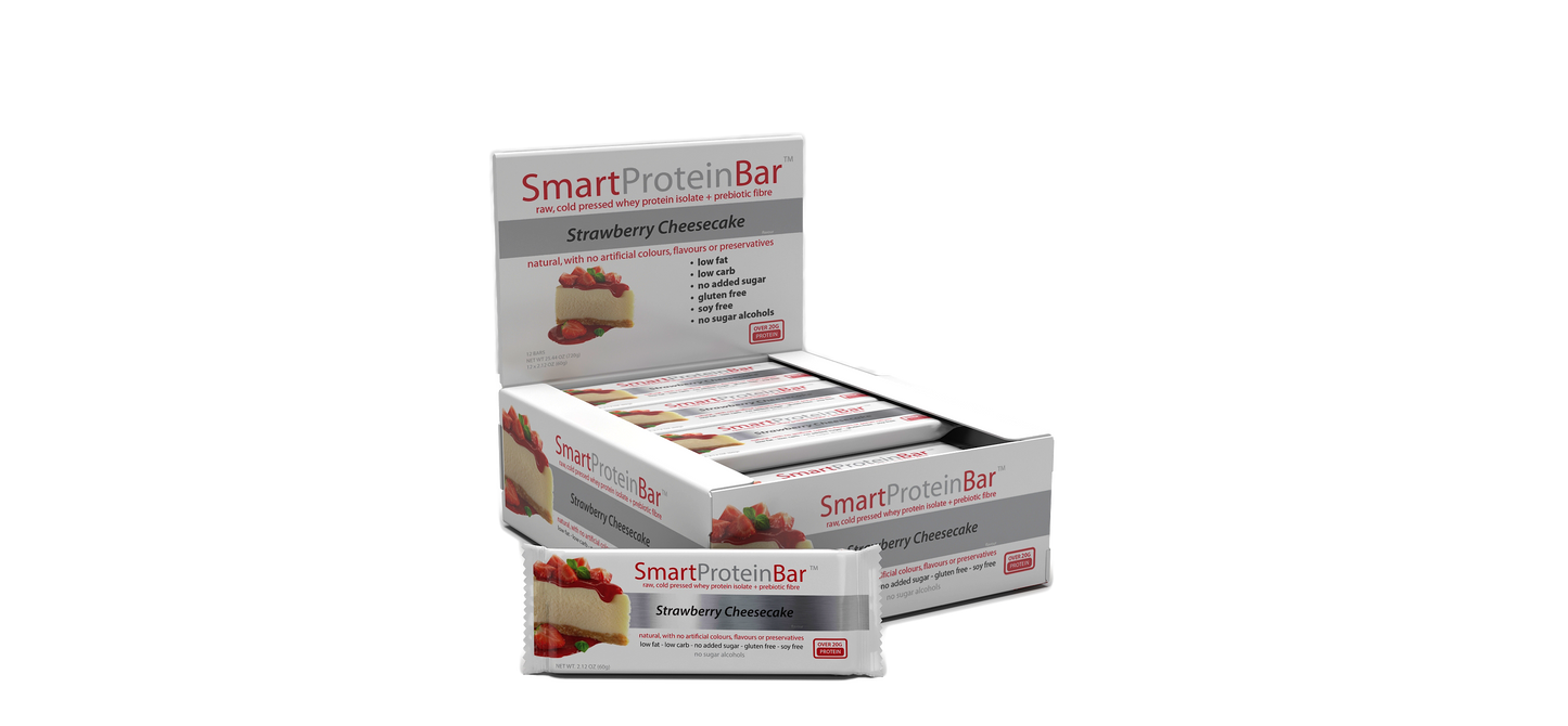 Smart Protein Bar 60g Strawberry Cheesecake - 12 Pack