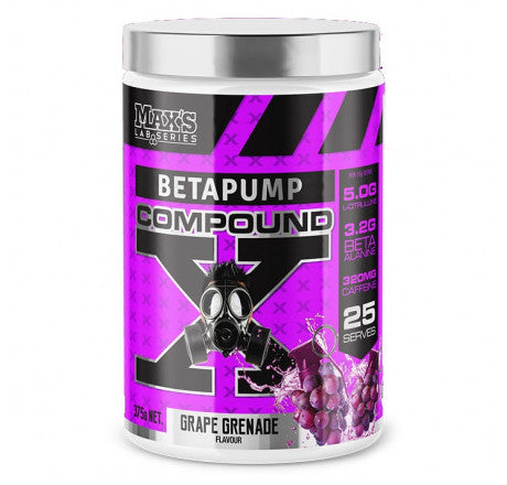 MAX'S Lab Series Beta Pump Compound X 375g Grape Grenade
