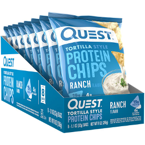 Quest Tortilla Protein Chips 32g - Ranch - 8 Pack