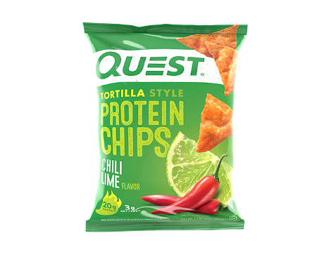 Quest Tortilla Protein Chips 32g - Chilli Lime - 8 Pack