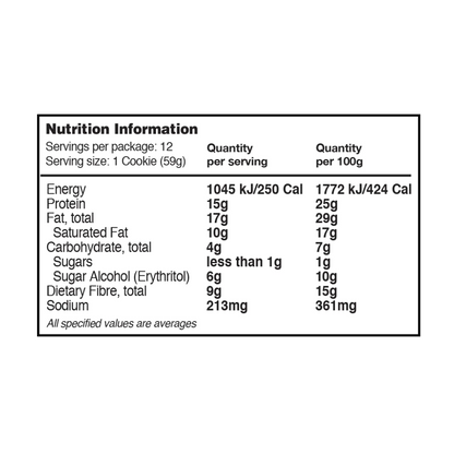 Quest Protein Cookie 59g Chocolate Chip - 12 Pack