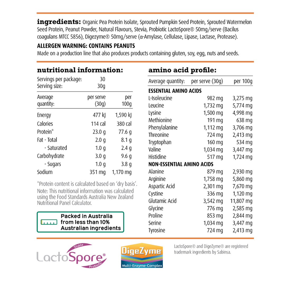 White Wolf Natural and Lean Protein 30 Serve Peanut Brittle