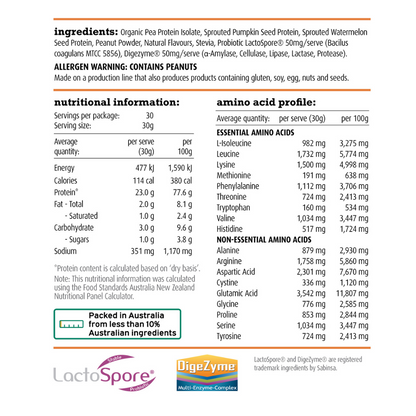White Wolf Natural and Lean Protein 30 Serve Peanut Brittle