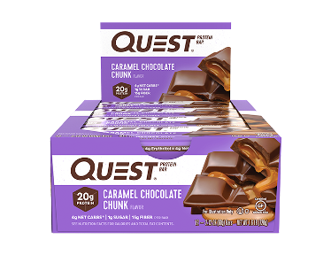 Quest Bars 60g - Caramel Choc Chunk - 12 Pack