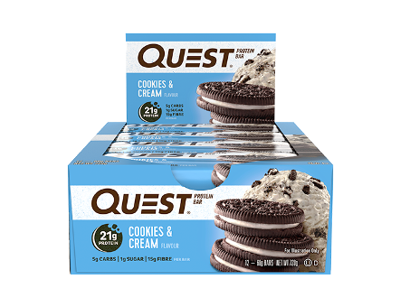 Quest Bars 60g - Cookies & Cream - 12 Pack