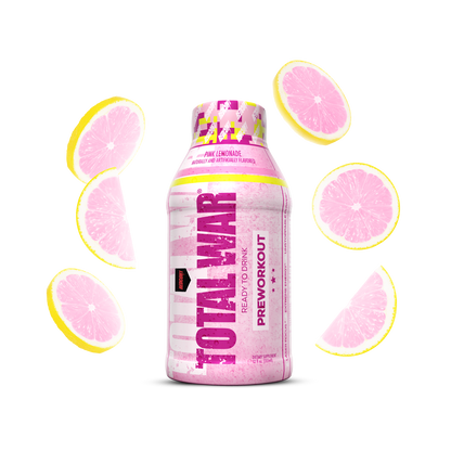 TOTAL WAR Pre Workout RTD 355ml Pink Lemonade - 12 Pack